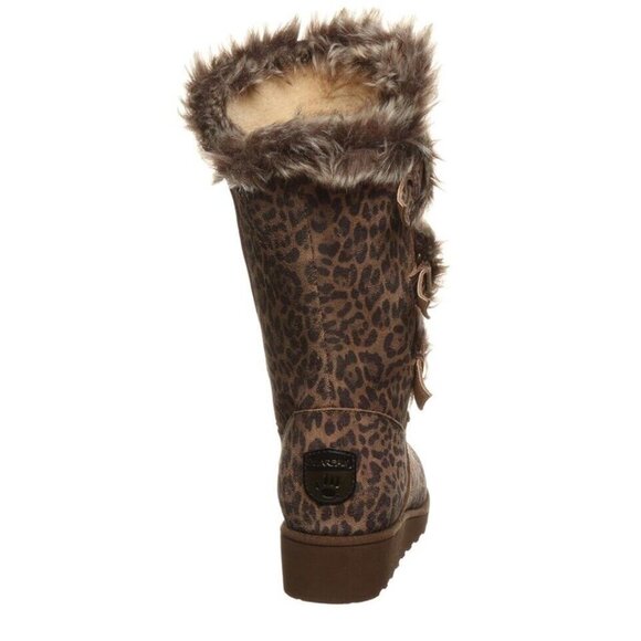 Bearpaw Genevieve Leopard Boot Womens 6 New - Picture 5 of 5